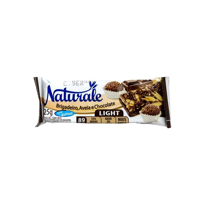 Barra de cereal Light Brigadeiro, Avena y Chocolate Naturale 25 gramos
