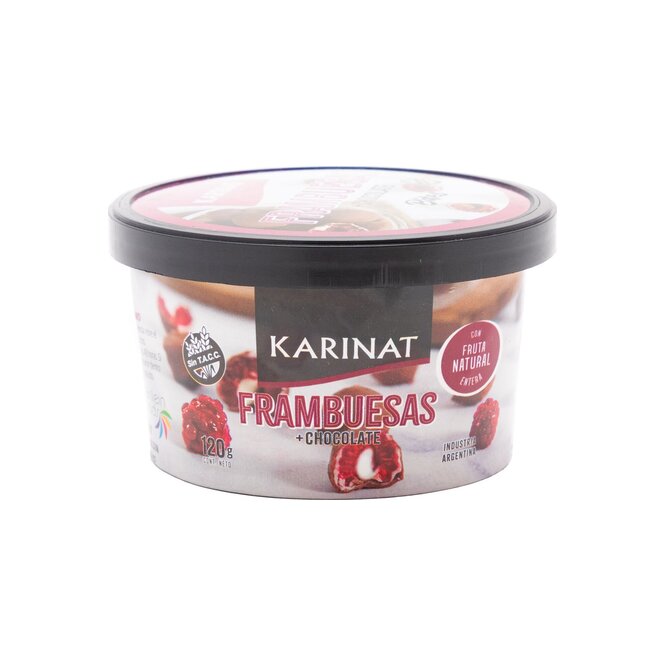 FRAMBUESAS CON CHOC KARINAT BITES 120 GR