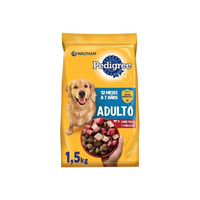 Alimento para perro adulto sabor carne Pedigree 1,5 kilos