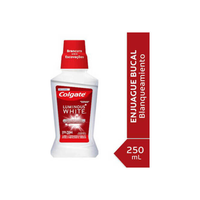 Enjuague bucal luminous White Colgate 250 ml