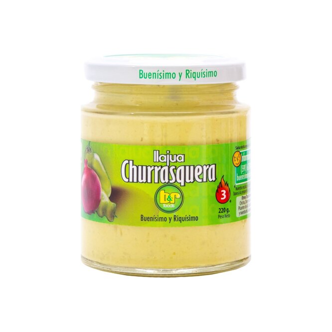 Salsa picante LlaJua churrasquera B & R Foods 220 gramos