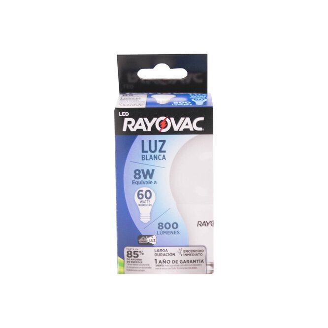 Foco LED Luz Blanca 8W Rayovac