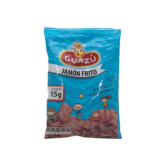 SNACKS GUAZU PAQ 15 GR JAMON
