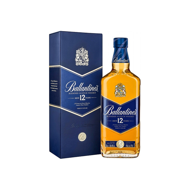 WHISKY BALLANTINES NEW 12 AÑOS CJA 1LT