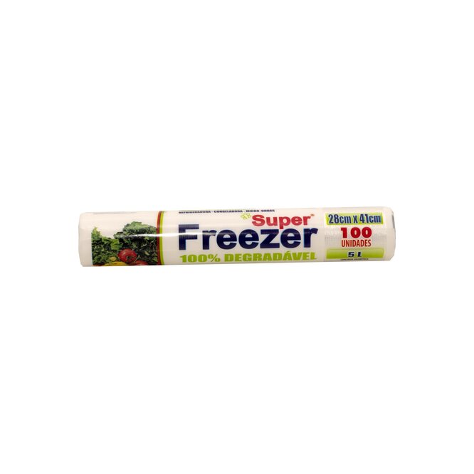 Bolsas para alimentos 5 litros Freezer 100 unidades