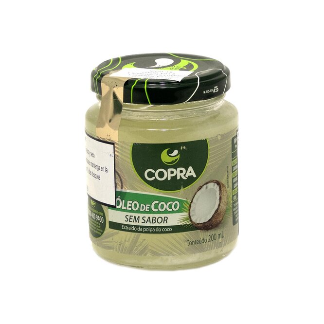 Aceite de coco sin sabor frasco Copra 200 ml