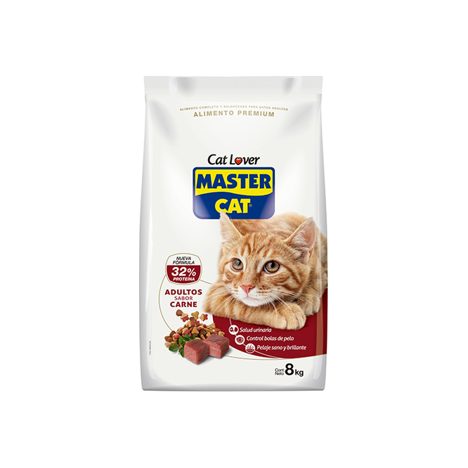 ALIMENTO PGATO MASTER CAT ADUL CARNE 8K