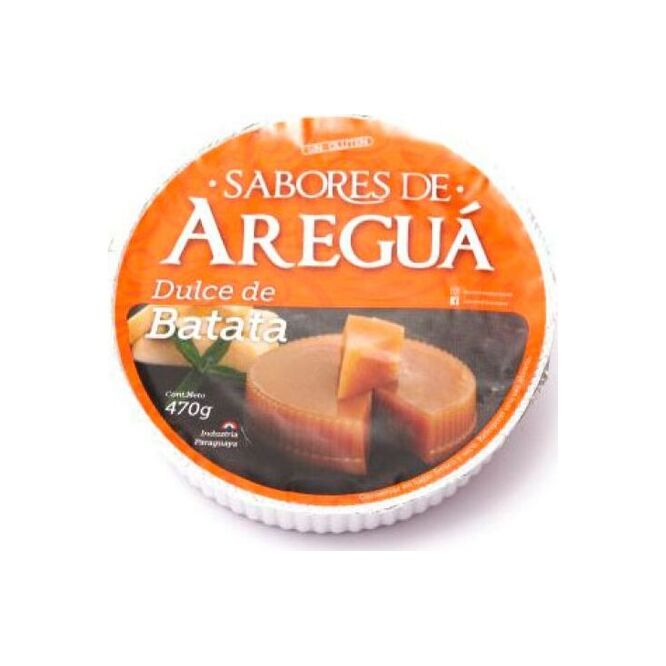 Dulce de batata premium en pote Sabores de Areguá 500 gramos