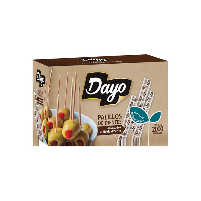 Palillo Para Dientes Dayo 2000 unidades
