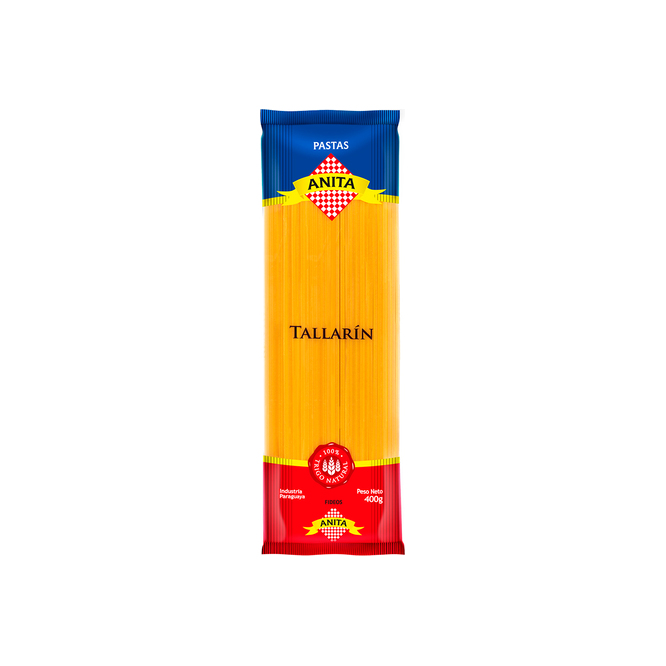 Fideo tallarín paquete Anita 400 gramos