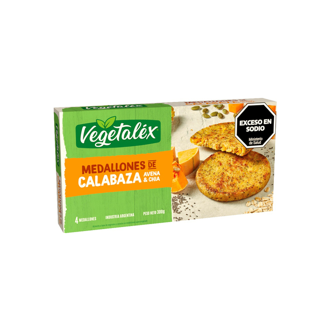 Hamburguesa de calabaza avena chía Vegetalex 4 unidades