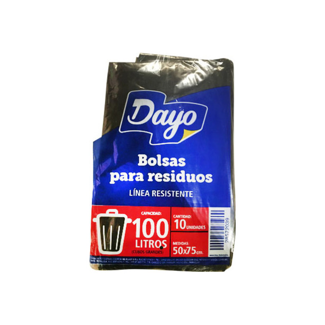 Bolsa para Residuos Resistente de 100 litros Dayo 10 unidades