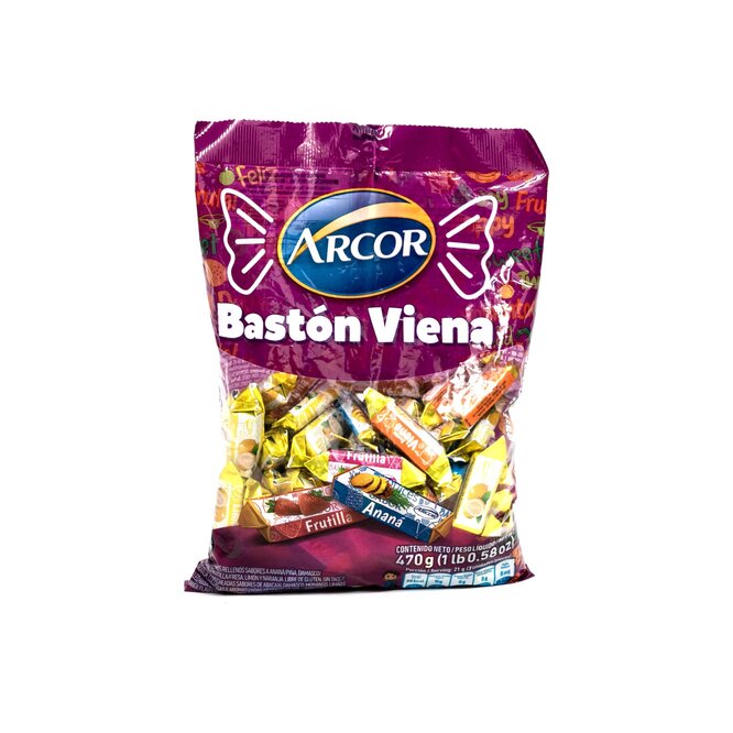 Caramelos bastón Viena Arcor 470 gramos
