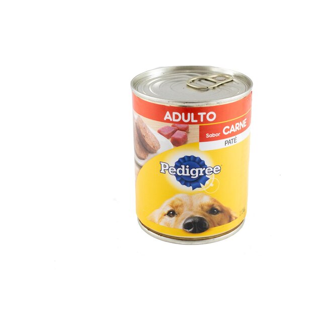 Alimento para perro paté sabor carne en lata Pedigree 340 gramos