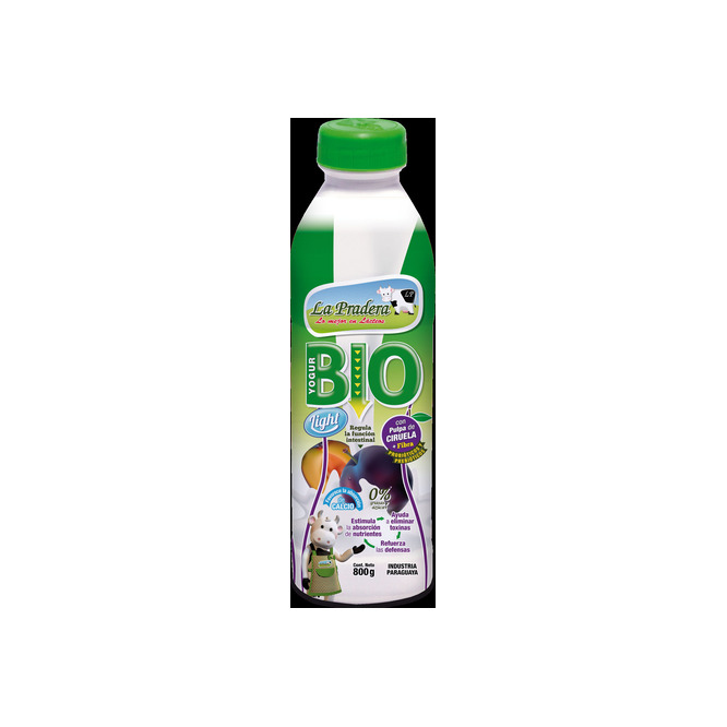 YOGURT BIO LIGHT CIRUELA 800GR LA PRADER