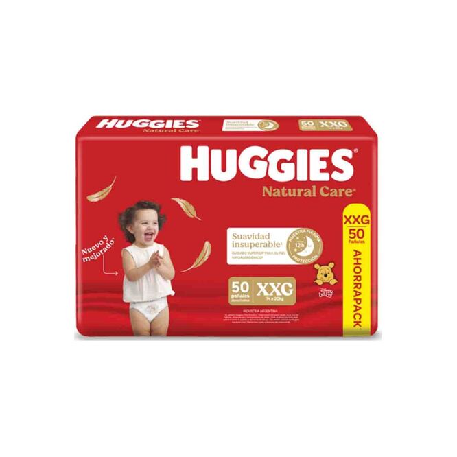 Pañal desechable supreme care tamaño XXG Huggies 50 unidades