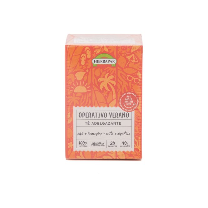 Té adelgazante operativo verano paquete Hierbapar 20 unidades