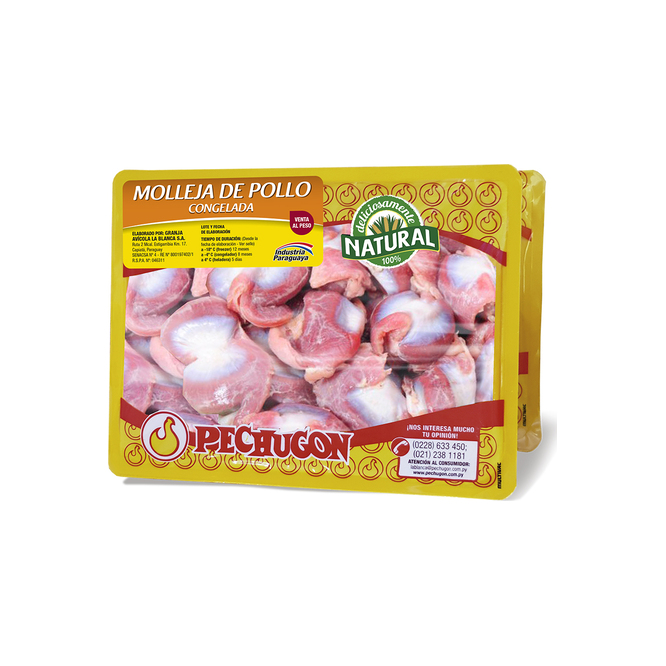 Molleja de pollo congelada en bandeja Pechugón por kilo