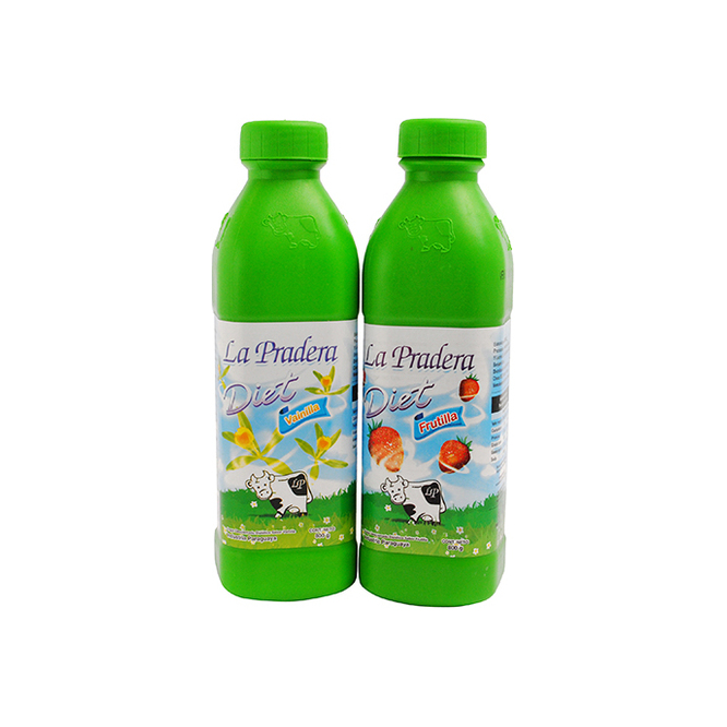 Yoghurt diet vainilla frutilla La Pradera 800 ml