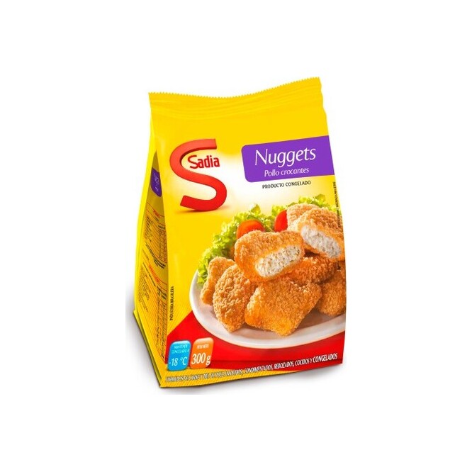 Nuggets de pollo crocantes Sadia 300 gramos