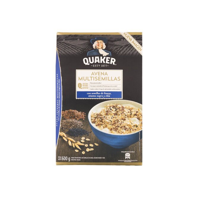 Avena con Sésamo y Chía en caja Quaker 600 gramos