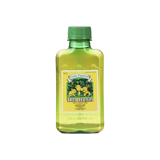 Caña especial botella descartable Tres leones 190 ml