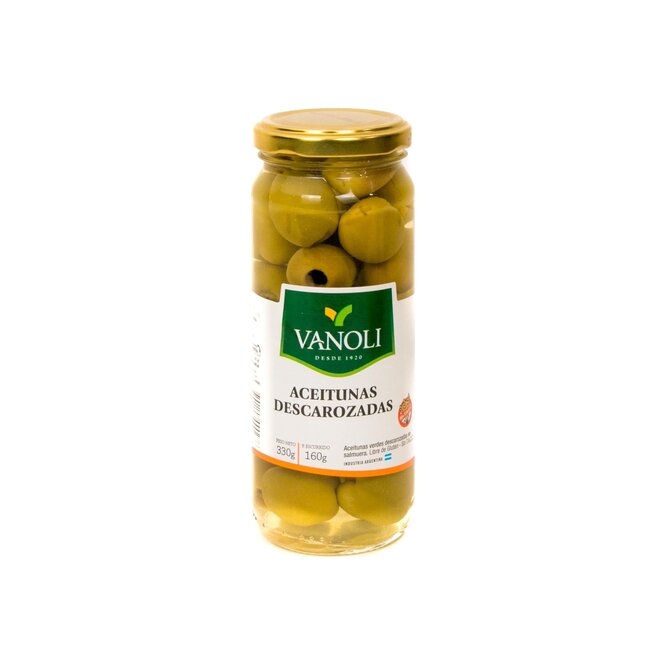 Aceituna descarozada en frasco Vanoli 160 gramos