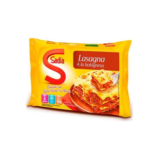 Lasagna a la bolognesa Sadia 1,4 kilos