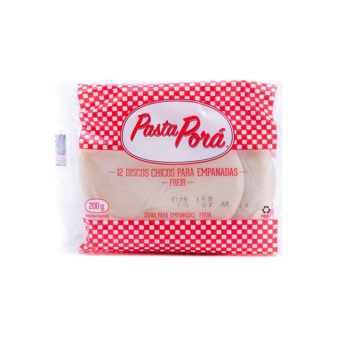 DISCO PASTA PORA EMPANADA P/F CHICO 12UN