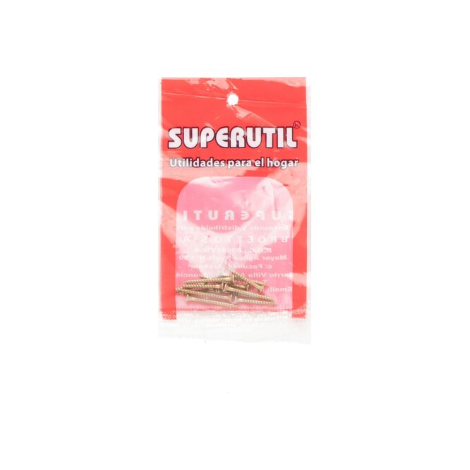 Tornillos para madera 3x25x30 en paquete Superútil 12 unidades