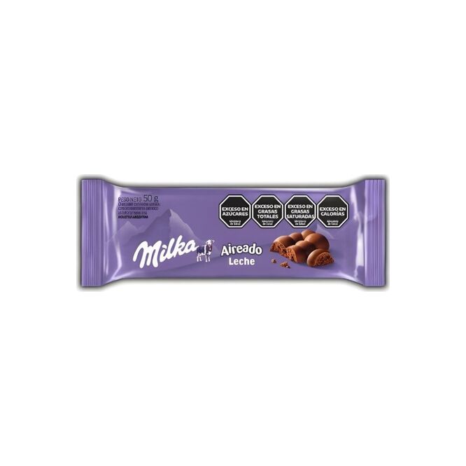 Chocolate con leche Leger Milka 50 gramos