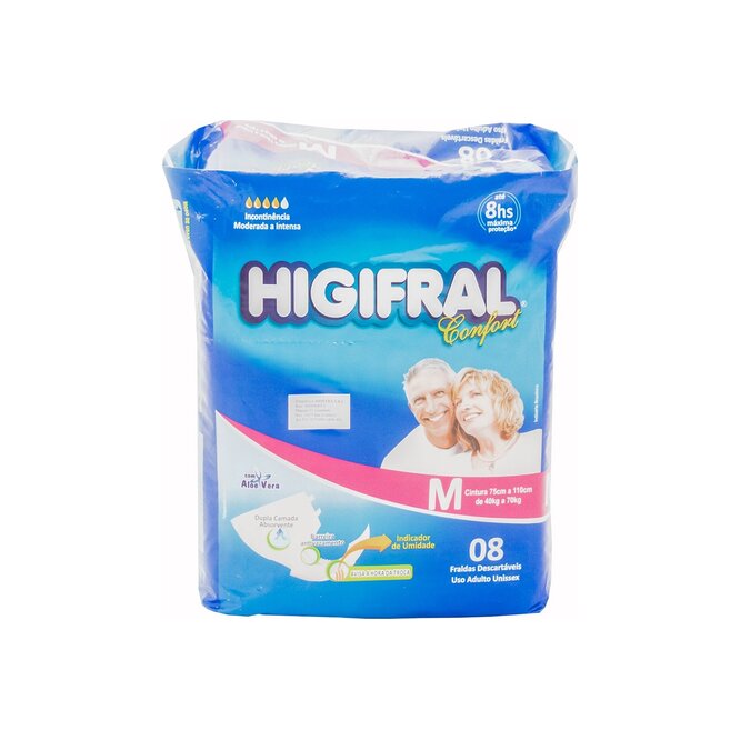 PAÑAL P/ADULTO M 8UN HIGIFRAL CONFORT PA