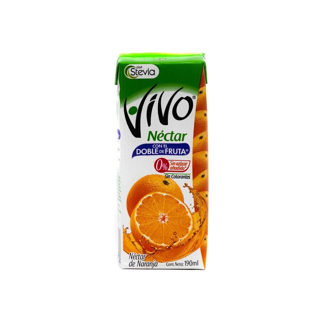Jugo nectar de naranja tetra Vivo 190 ml