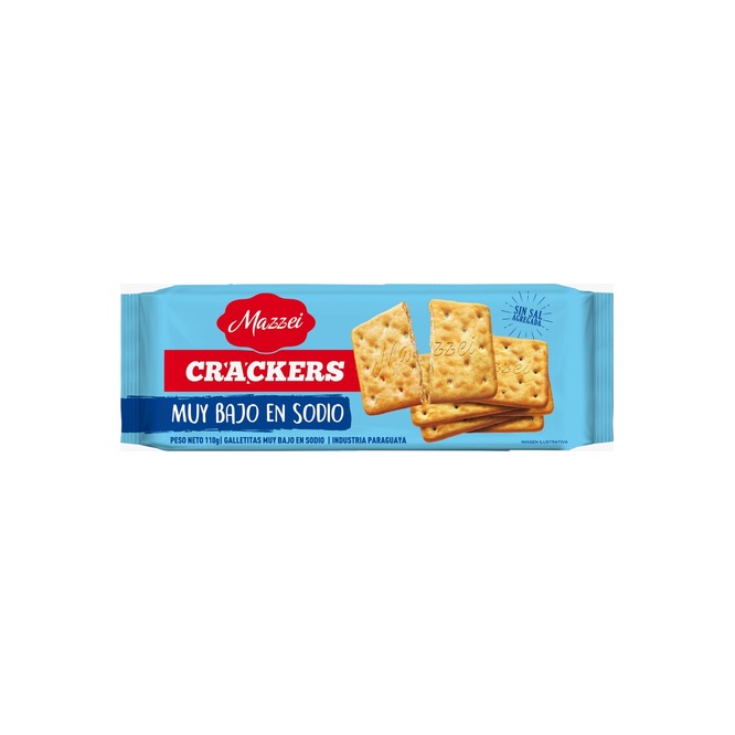 Galletitas sin sal crackers Mazzei 100 gramos