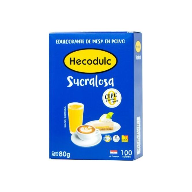 Edulcorante de mesa en polvo Hecod 100 sobres