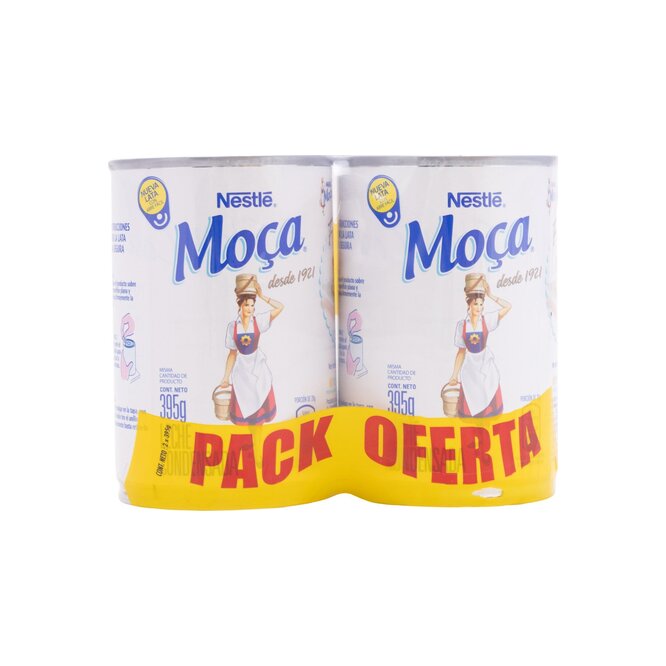 Leche condensada en lata pack de 2 unidades Moca 395 gramos
