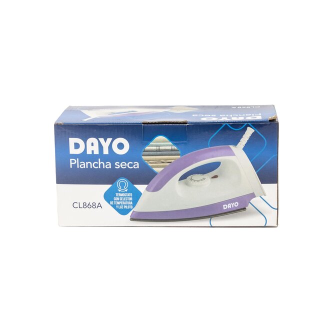 PLANCHA SECA DAYO LILA 1200W REFCL/868A