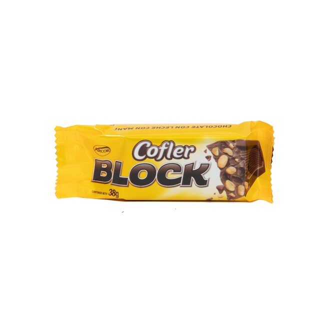 Chocolate con maní Cofler 38 gramos