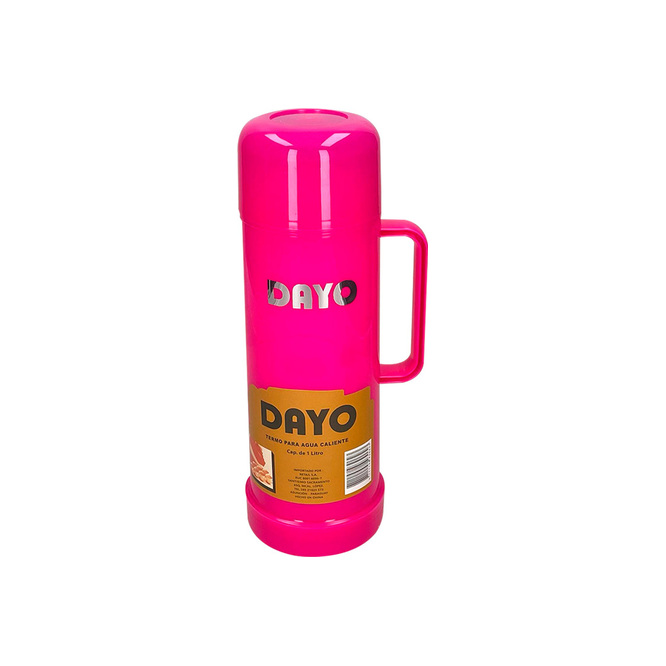 Termo para agua caliente rosado Dayo 1 litro