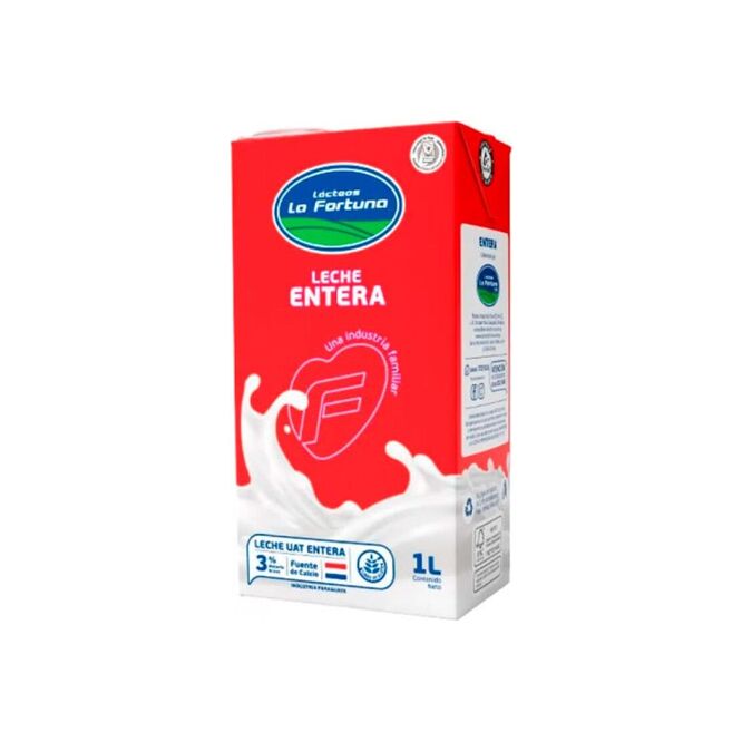 Leche entera La Fortuna 1 litro