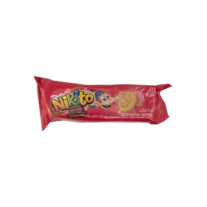 Galletita sabor frutilla Nikito 51 gramos