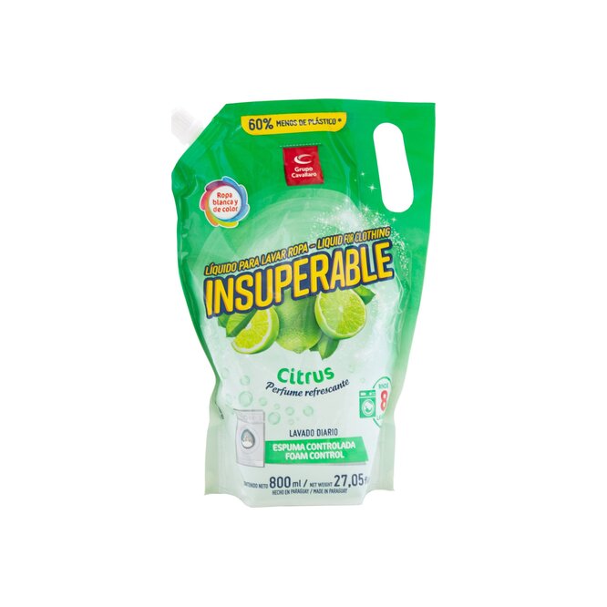 Jabón líquido para ropa citrus Insuperable 800 ml