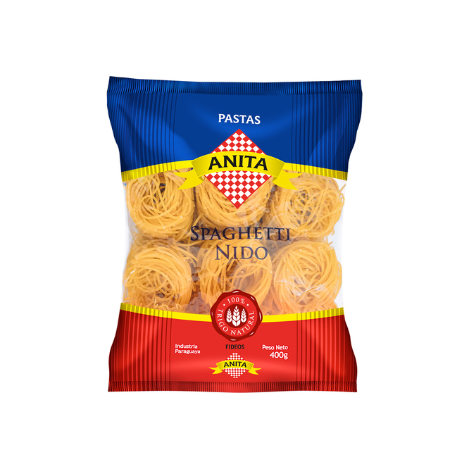 Fideo spaghetti paquete Anita 400 gramos