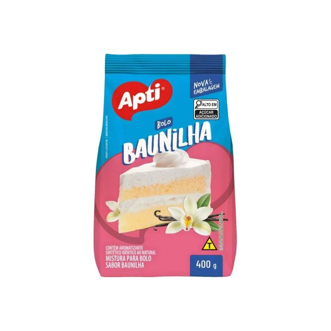 Mezcla para preparar bizcochuelo Sabor vainilla Apti 400 Gramos