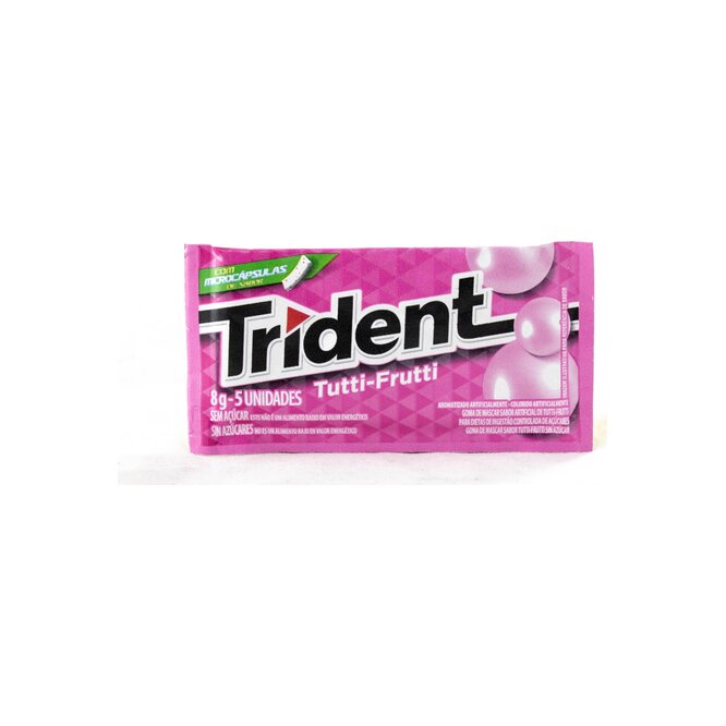 Chicle sabor tutti frutti paquete Trident 1 unidades