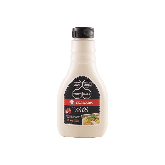 Salsa de aceite y ajo en frasco Dos Anclas 340 gramos