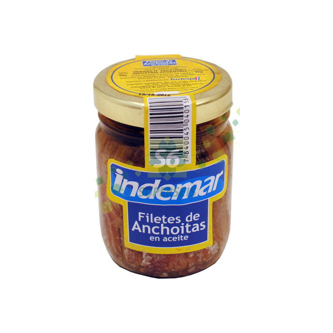 Anchoas en aceite lata Indemar 90 gramos