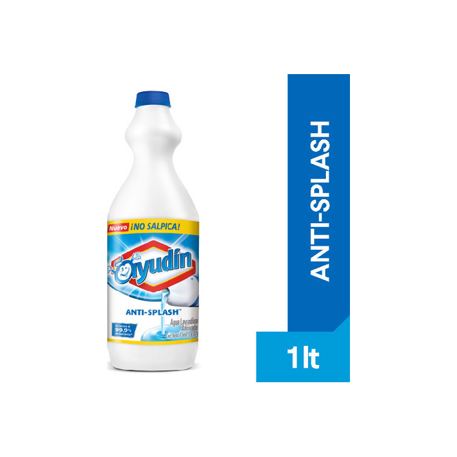 Lavandina Anti Salpicaduras en botella descartable Ayudin 1 litro