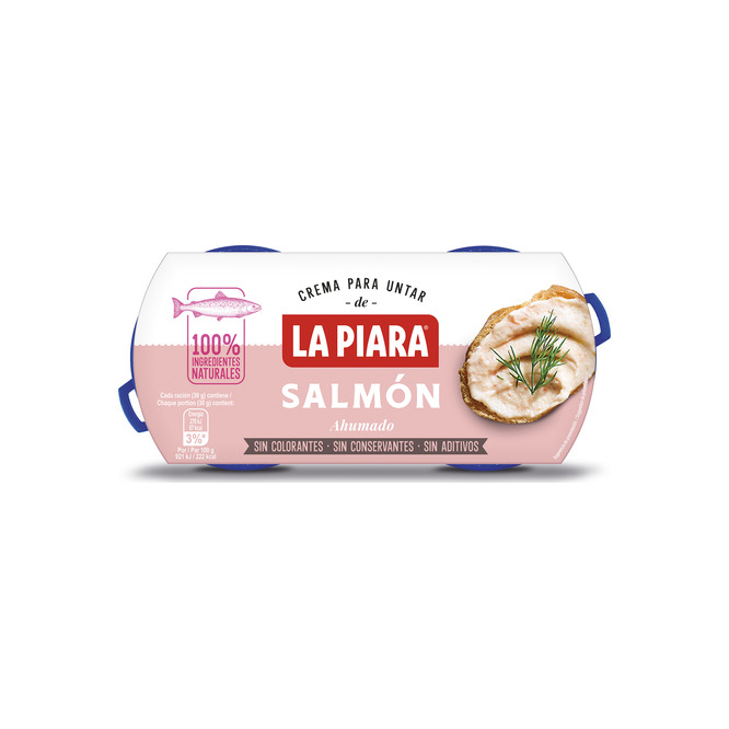 Paté de salmón Pack de 2 La Piara 77 gramos