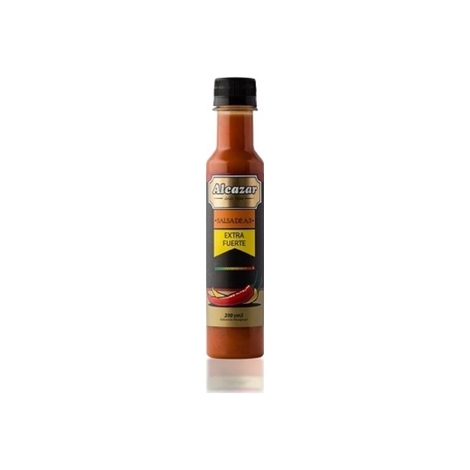 Salsa sabor ají extra picante frasco Alcázar 200 ml
